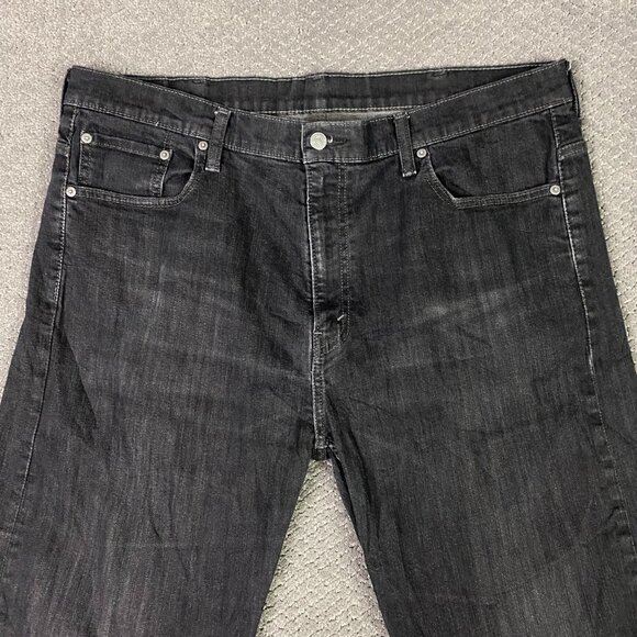 Levi's 569 Jeans Men's 40 x 32 Measures 41 x 30.5  Black Stretch - Picture 2 of 14